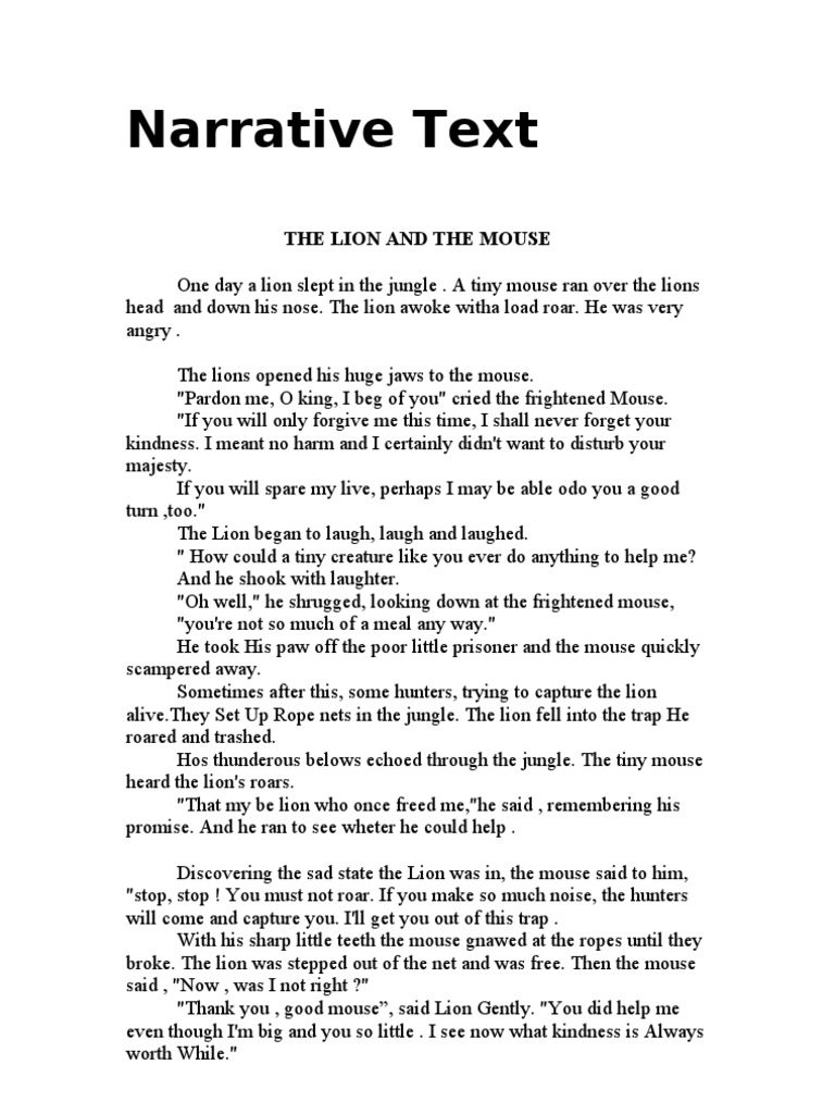 The Lion and the Mouse