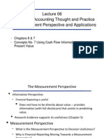 ACCT 332 - Accounting Thought and Practice The Measurement Perspective and Applications