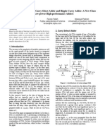 Low Power High Performance Adders