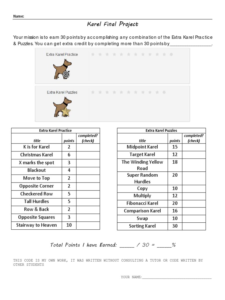 Karel Final Project | PDF