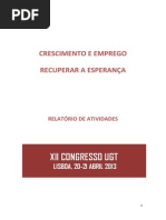 UGT XIICONGRESSO RelatorioActividades