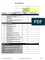 Individual Profile of Progress: Grade 3 Unit 8