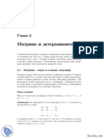 Matice I Determinante-Skripta-Matematika 1-Fakultet Organizacionih Nauka PDF