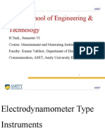 Electrodynamometer Type Instruments