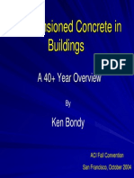 Post-Tensioned Concrete in Buildings ACI SF Bondy