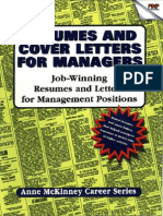 Resumes and Cover Letters for Managers
