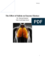 Theeffectofsalicinonenzymeelastase