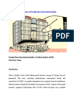 Foreign Direct Investment in India