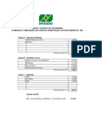 Obras E Serviços de Engenharia Planilha de Composição Das Taxas de Bonificação E Depesas Indiretas - Bdi