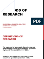 Methods of Research DMU