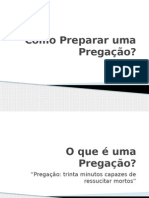 como preparar uma pregacão