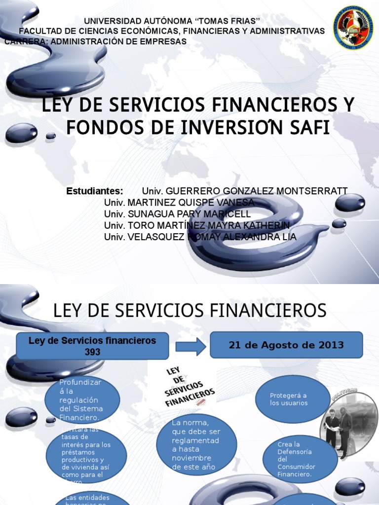 ASFI - SAFI (1) | Fondo de inversión | Bancos