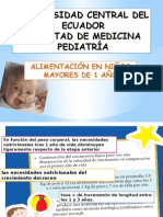 Alimentacion en Mayores de 1 Aã o