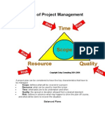 Basics of Project Management: A Project Plan Can Be Considered To Have Five Key Characteristics That Have To Be Managed