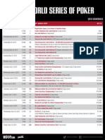 2015 Wsop Schedule