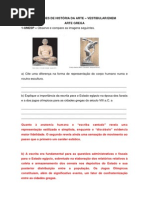 Questões de Arte Grega