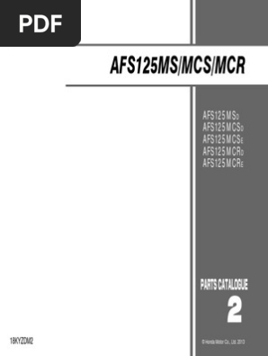 Future 125 (KYZT) Parts Catalogue  PDF  Carburetor  Bracket
