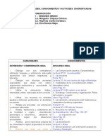 Integracion de La Movilizacion Nacional Por La Comprension Lectora en Los Carteles Diversificados