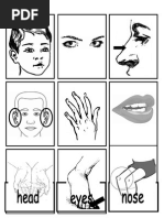 Year 1 Unit 7 Look at Me - Matching Picture Cards & Word Cards