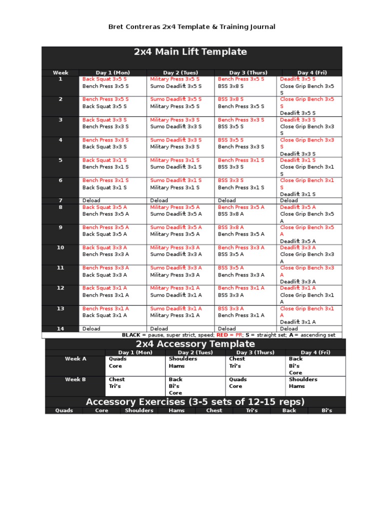 Contreras 2x4 Program Log Athletic Sports Sports