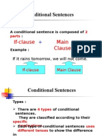 Conditional Sentences: If-Clause Main Clause
