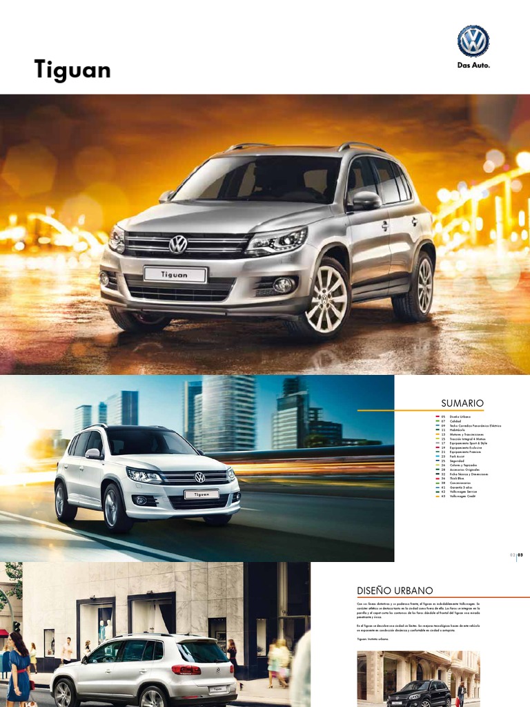 Ficha Técnica Volkswagen Tiguan | Descargar gratis PDF | Tracción en ...