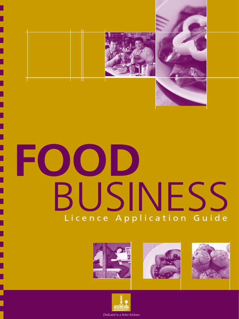 Guideline Food Guideline Food Business Licence ApplicationBusiness Licence Application PDF