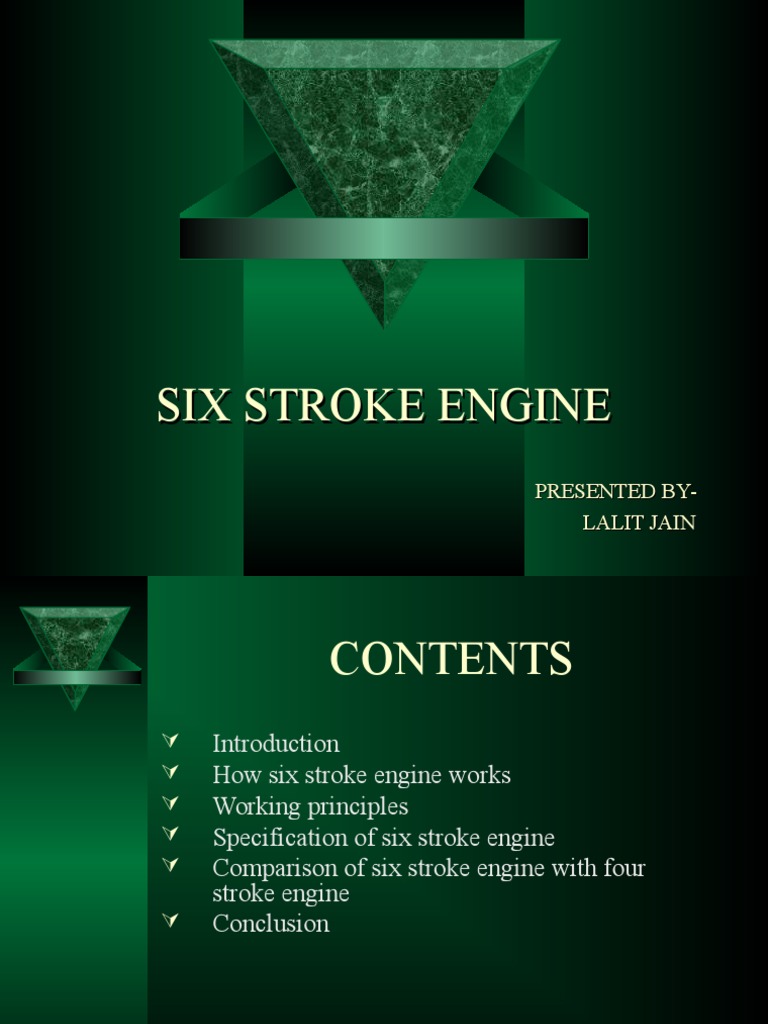 Overview of Six Stroke Engine Design | PDF | Internal Combustion Engine ...