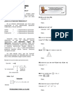 Tema. Operadores Matematicos