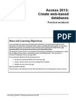 Access 2013: Create Web-Based Databases: Practical Workbook