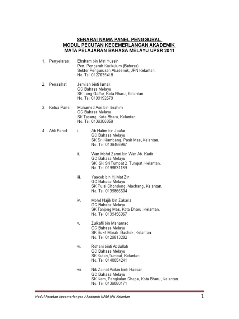 Kertas Satu Latihan 1 Pdf