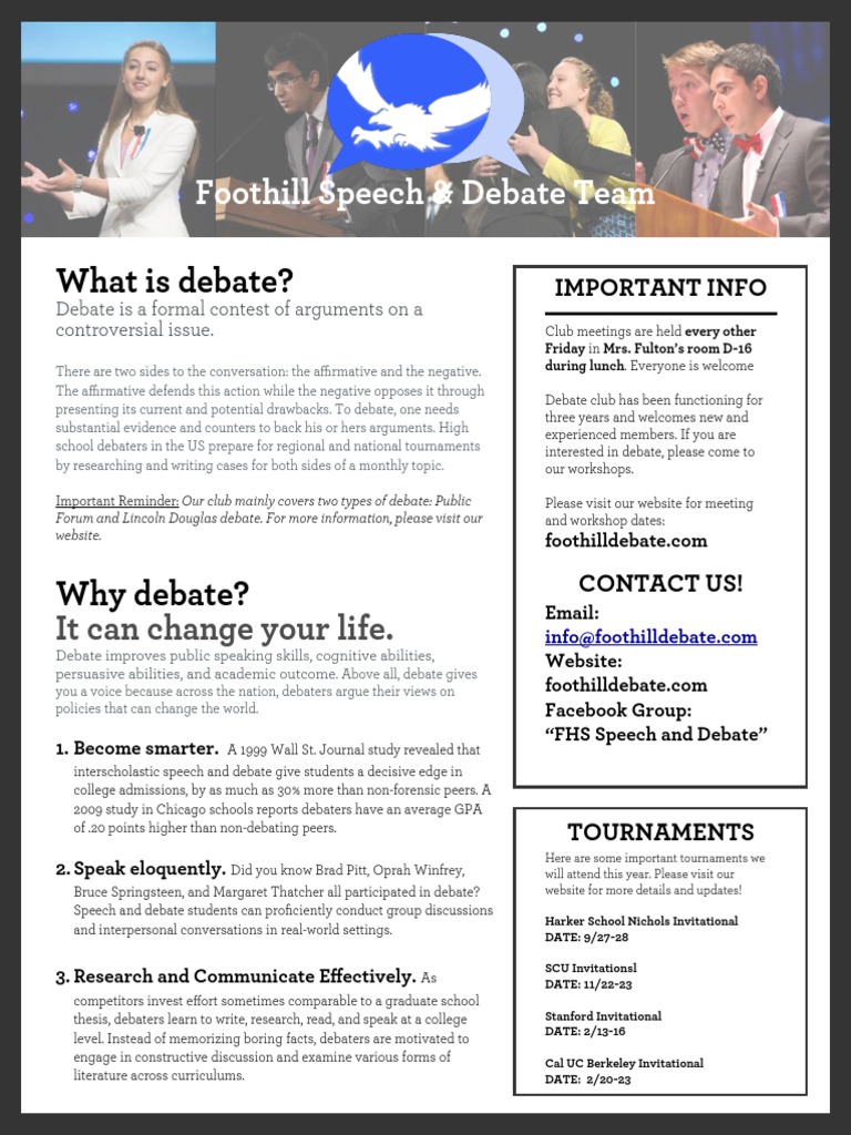 Benefits of Joining Debate Club | PDF | Public Speaking | Communication
