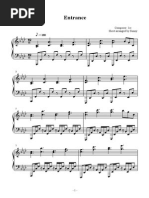 Entrance - Deemo - Music Sheet