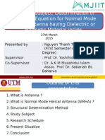 Research Subject: Determination of Structural Equation For Normal Mode Helical Antenna Having Dielectric or Magnetic Material Inside