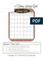 Chocolate Tasting Printables