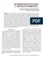Modelo Análogo de Deformación de La Corteza en Centrífuga. Sistemas de Cabalgamiento (Alarcón & Tobón, 2013)