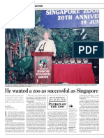 He Wanted A Zoo As Successful As Singapore: Remembering