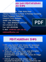 Pentadbiran Nilai Pekerjaan Sidek (Inps)