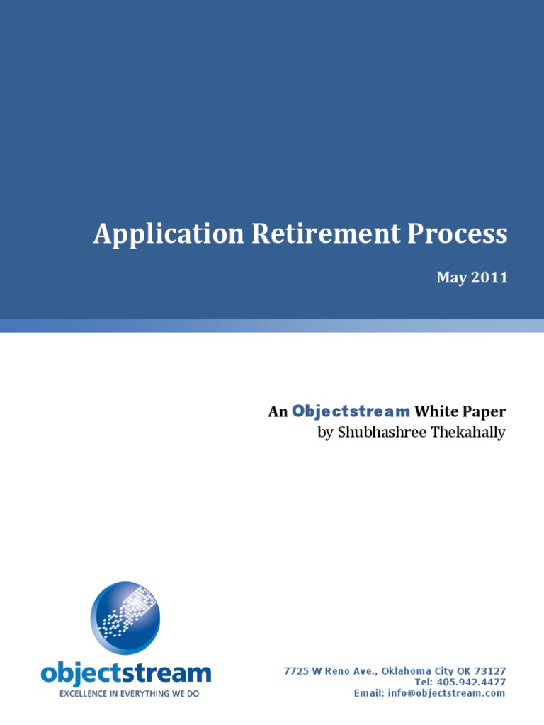 Application Retirement PDF | PDF | Business Process | Application Software