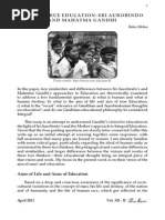 Aims of True Education: Sri Aurobindo and Mahatma Gandhi