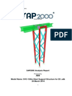 SAP2000 v15.1.0 Analysis Report for SVC-132kv-Steel Support Structure