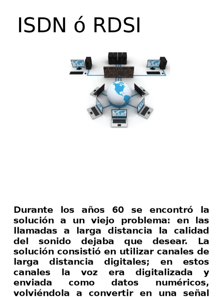 ISDN ó RDSI: Una comparación de las redes digitales de servicios ...