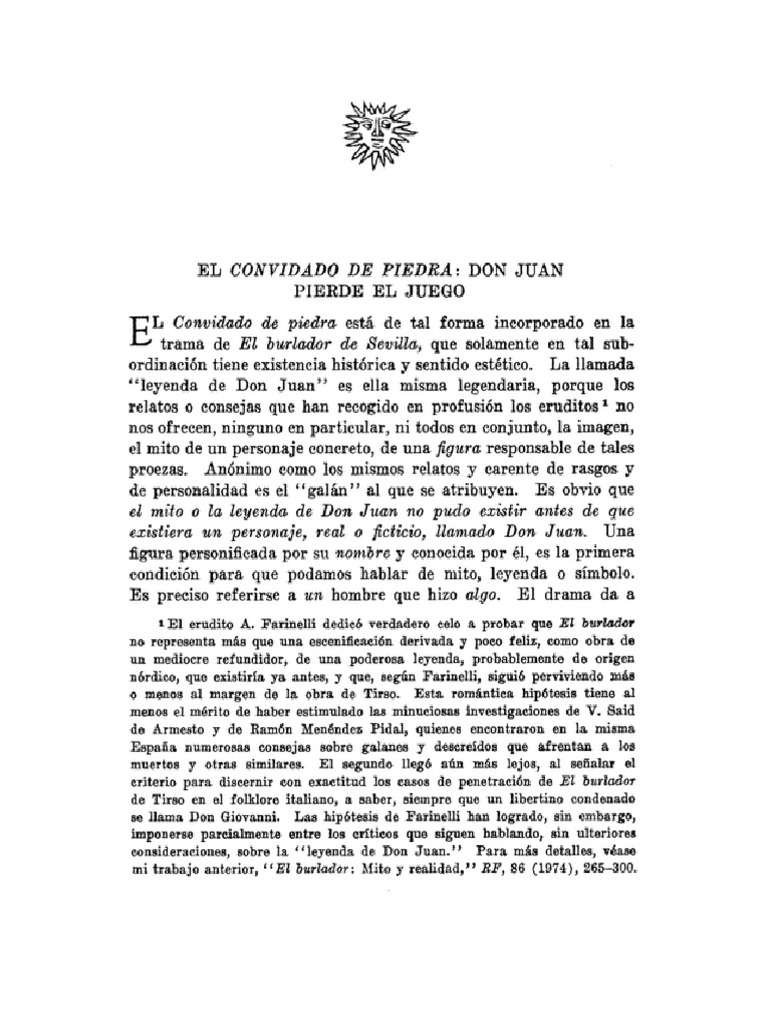 El Convidado de Piedra | PDF