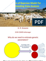 Bayesian Approach For Animal Breeding Data Analysis