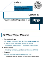 L33 - Psychrometric Properties of Moist Air
