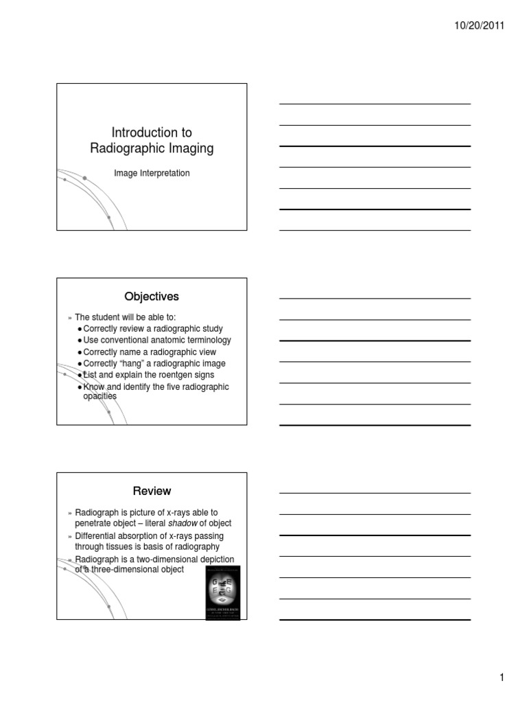 Radiographic Imaging and Interpretation Guide | PDF | Anatomical Terms ...