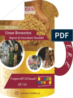 Ursus Breweries Raport Dezvoltare Durabila 2014 Romana