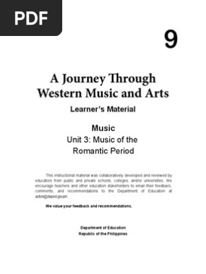 A Journey Through Western Music And Arts Pdf Frederic Chopin Robert Schumann