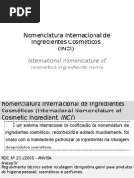 INCI - Nomenclatura Internacional de Ingredientes Cosméticos