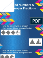 converting mixed numbers & improper fractions